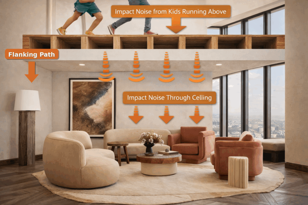 Soundproofing A Room in Manhattan, Flanking paths for impact noise, Soundproof Room