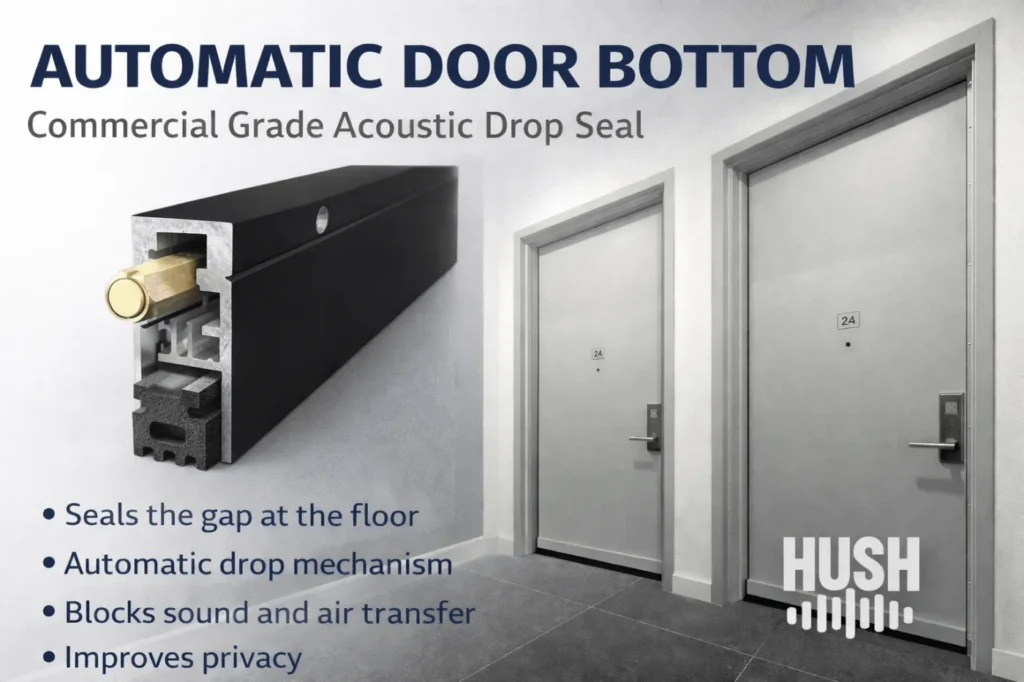 Automatic Door Bottom by Hush Soundproofing in New York City