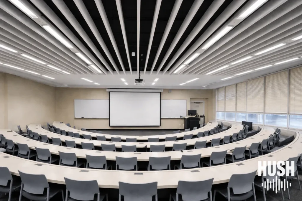 Lecture Hall School Soundproofing NYC Hush