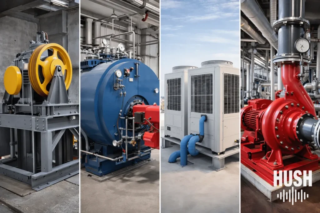 Mechanical room vibration isolation work in Brooklyn