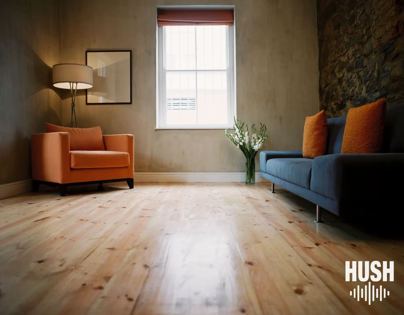 New York apartment living room inspected with an apartment noise checklist