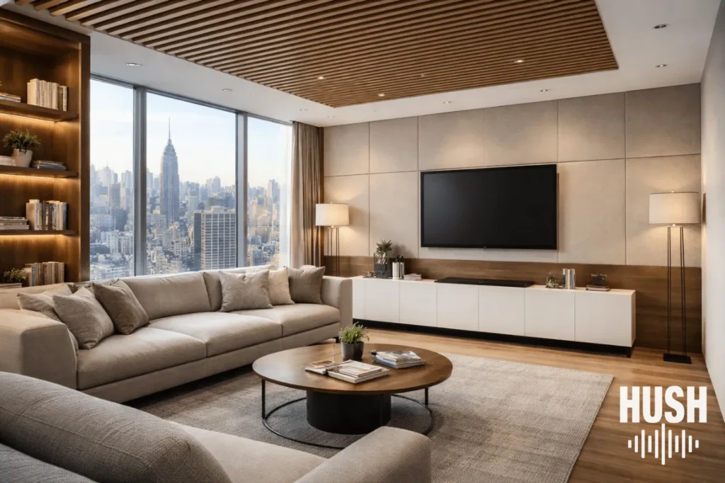 Soundproofing a New York City condo, featured on the Hush soundproofing blog