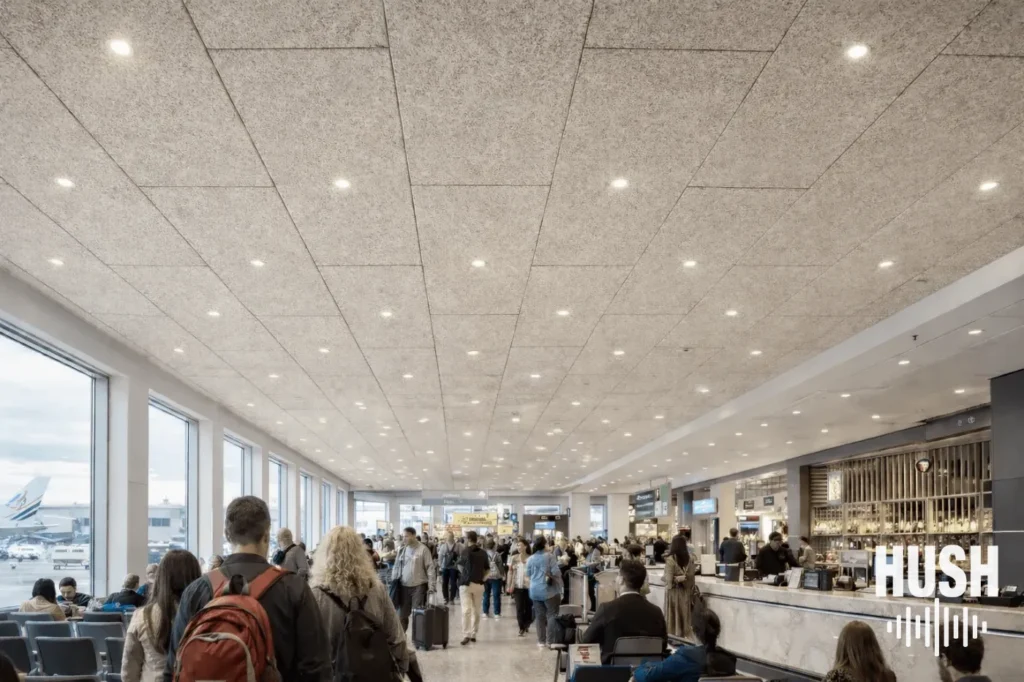 JFK Airport Wood Wool Acoustic Panels New York